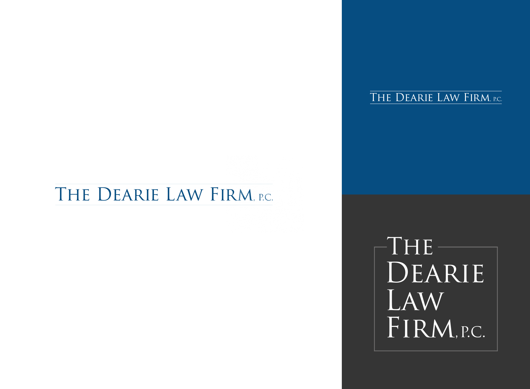 Logo system for law firm