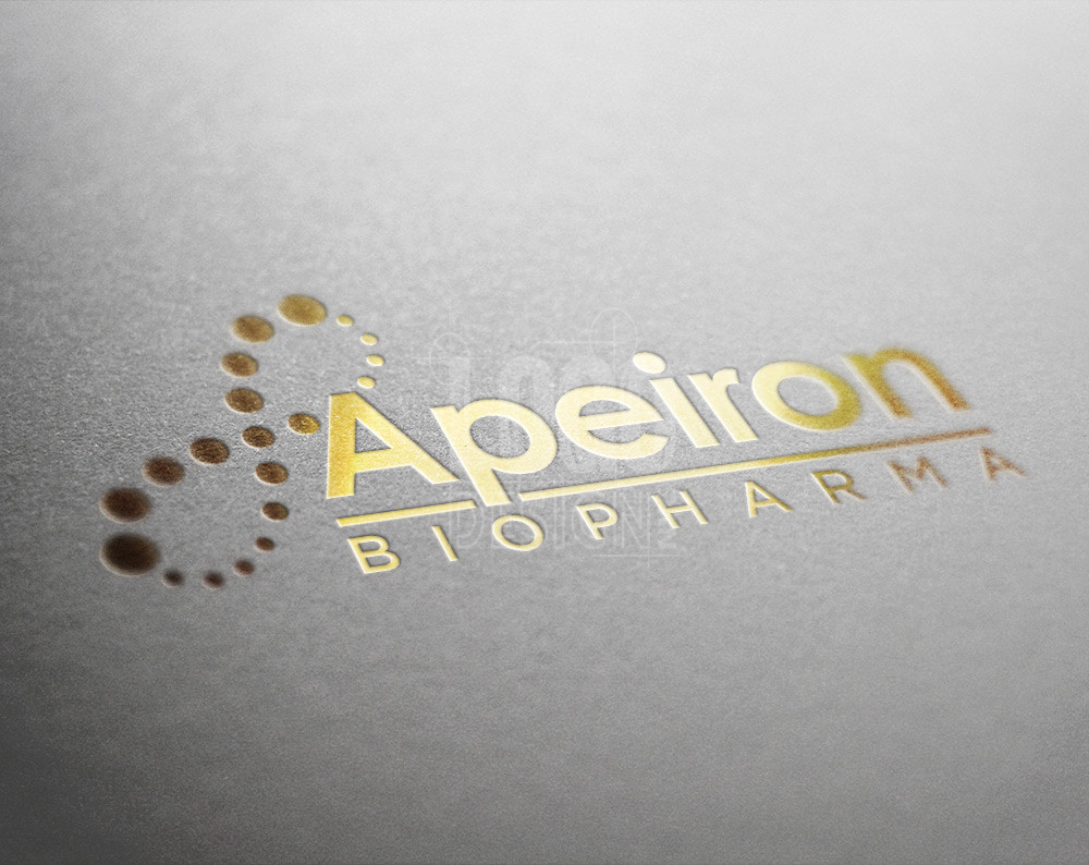 pharmaceitical logo design displayed on material