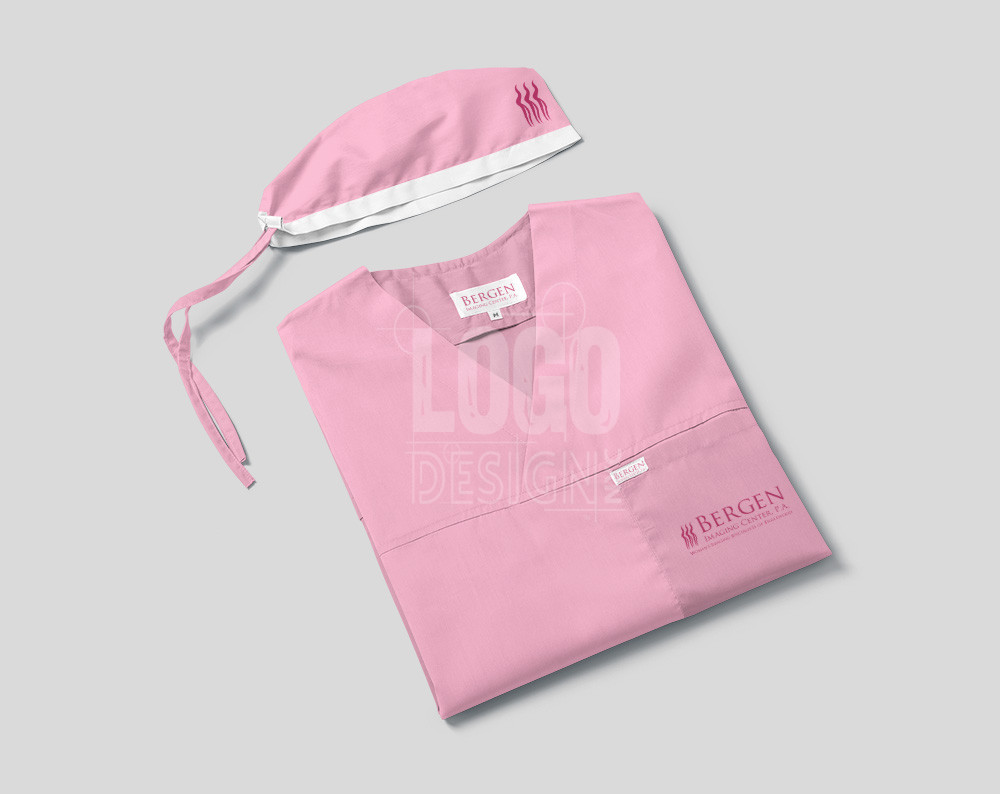 medical logo design displayed on nurse scrubs