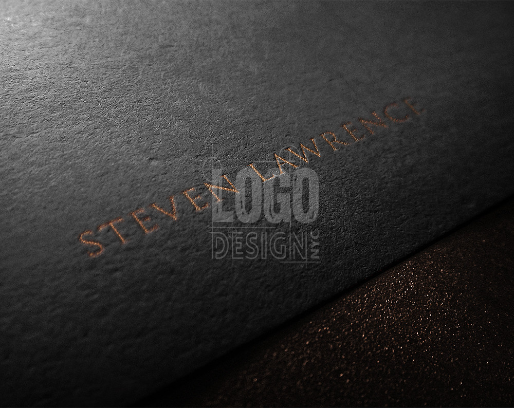 jewelry logo design displayed on material