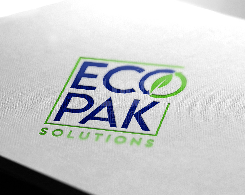 packaging logo design displayed on a piece of paper