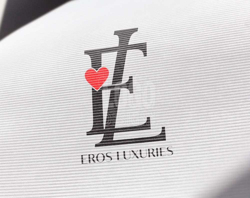 fashion logo design displayed on a piece of paper