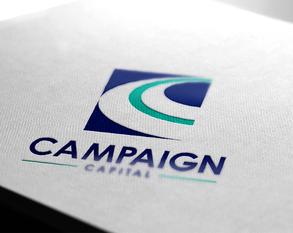 financial logo design displayed on a piece of paper