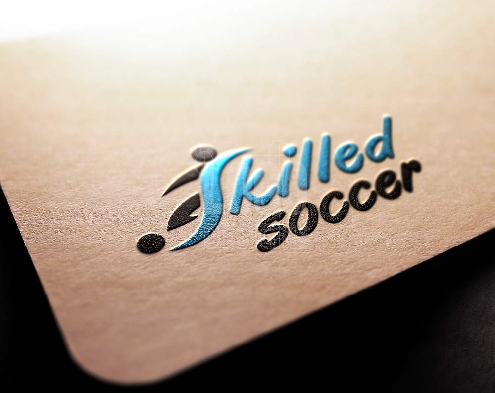 sports logo design displayed on a piece of paper