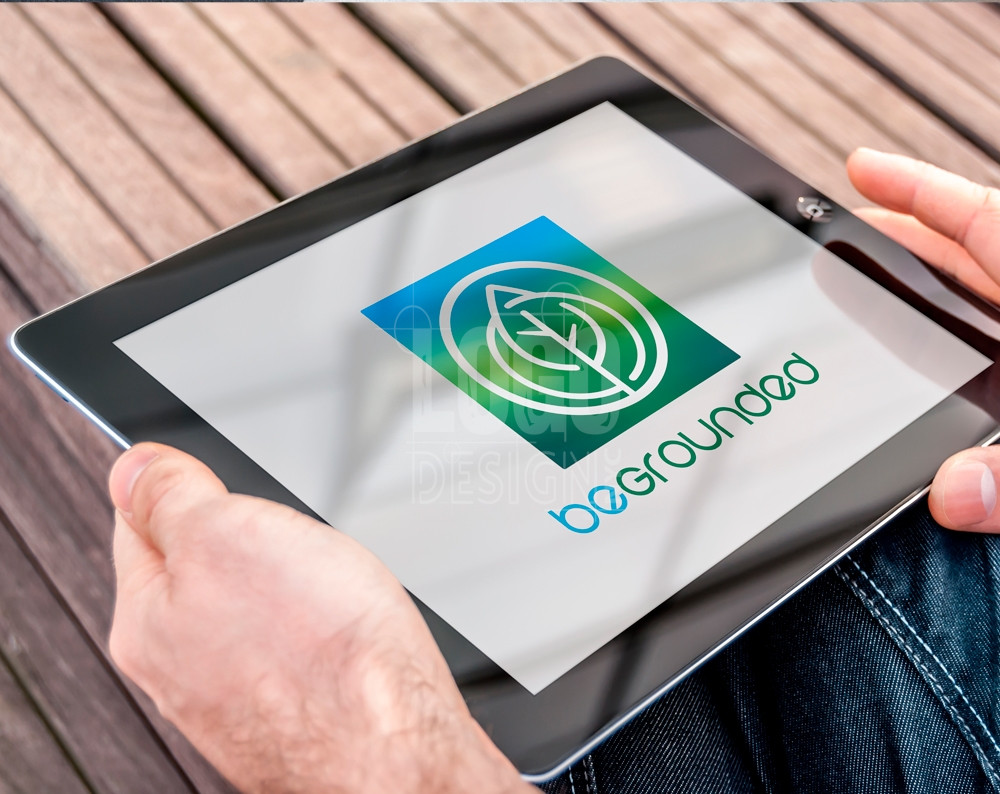 mediation logo design displayed on a tablet screen