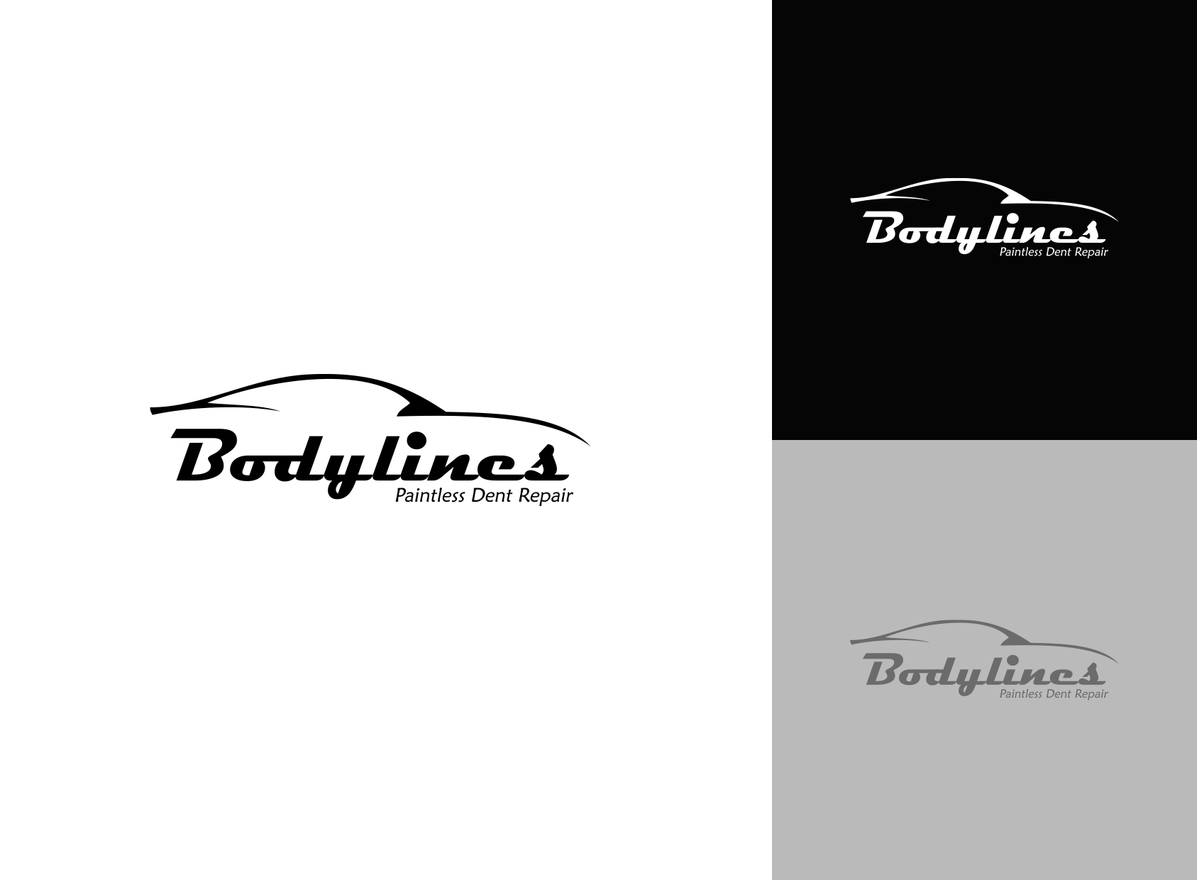 logo system for dent repair company