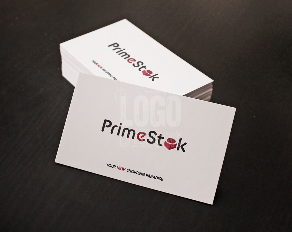 logistics logo design displayed on business cards