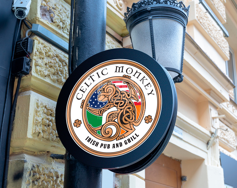 bar logo design displayed on a store sign