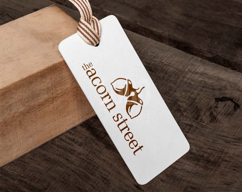 clothing logo design displayed on a cloths tag