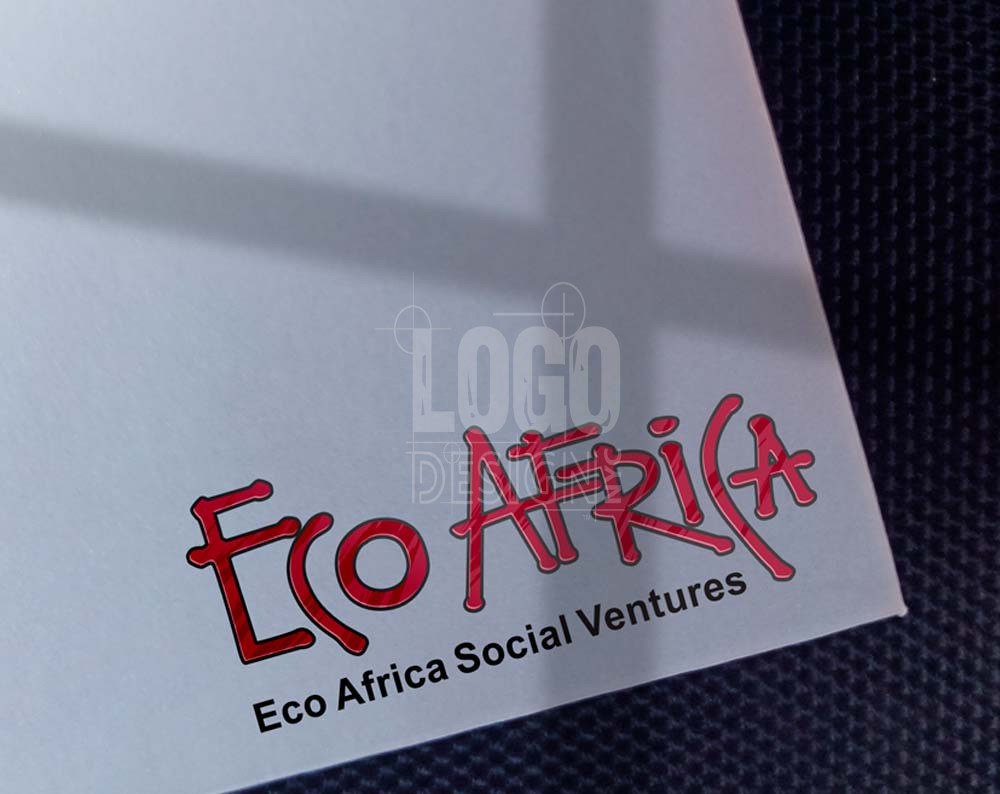 non profit logo design displayed on a piece of paper