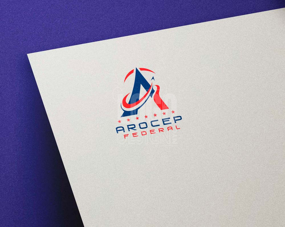 logistics logo design displayed on a piece of paper