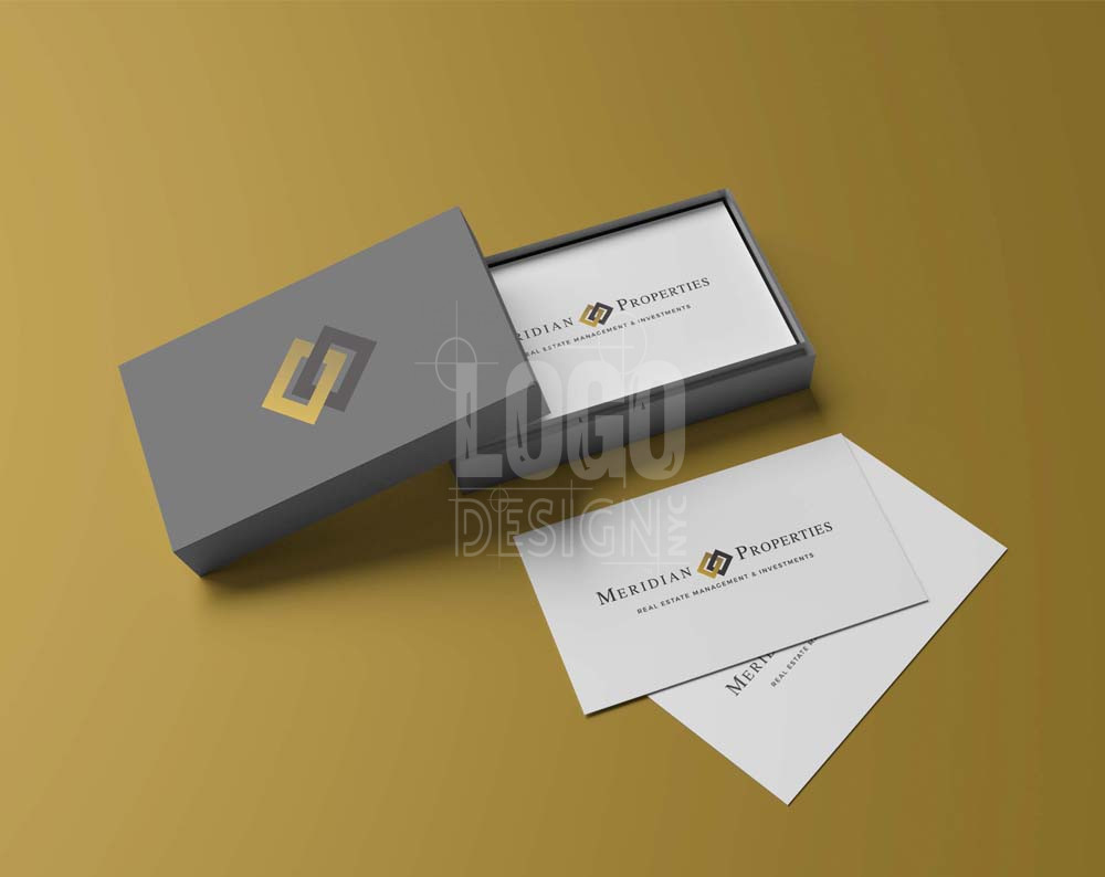 law firm logo design displayed on business cards