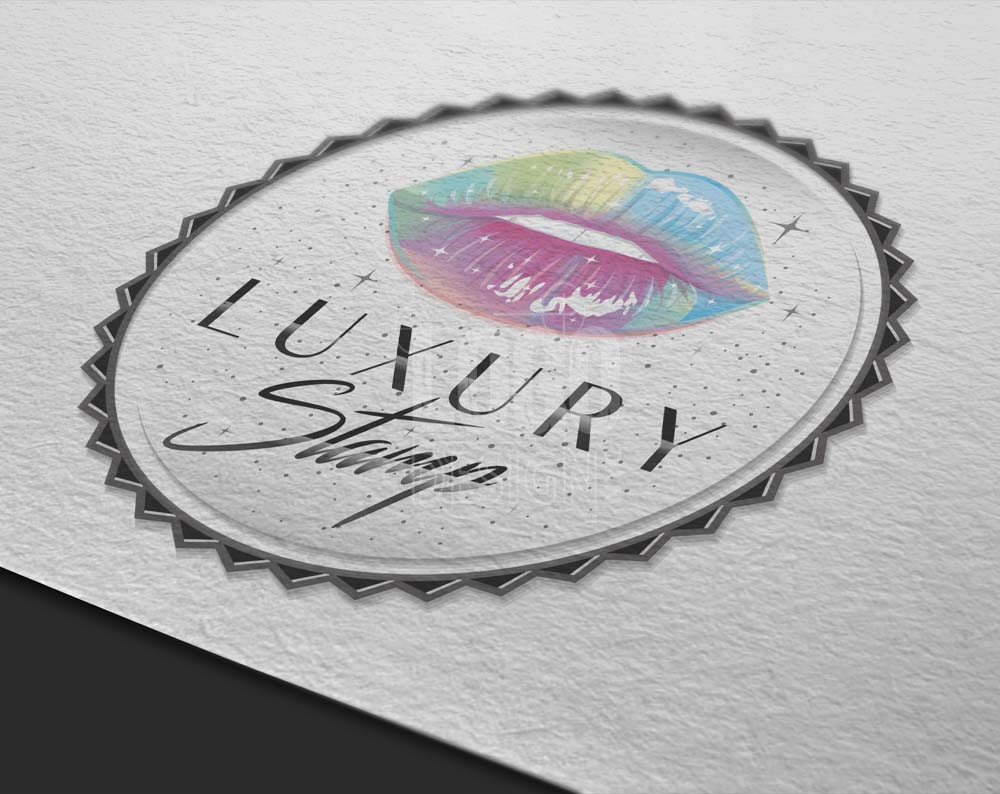 fashion logo design displayed on paper