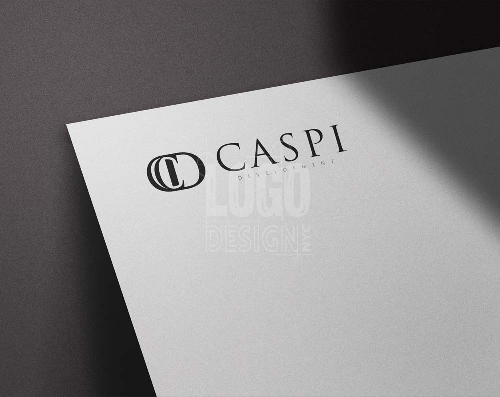 real estate logo design displayed on paper