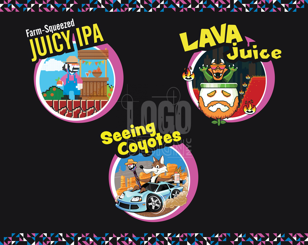 brewery brand digital illustrations