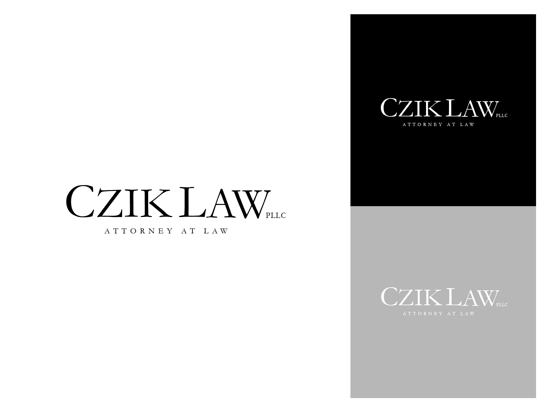 Logo system for law firm