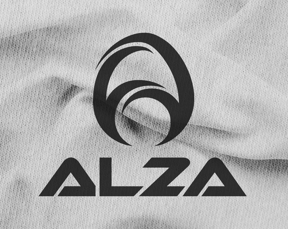 fashion logo design displayed on fabric