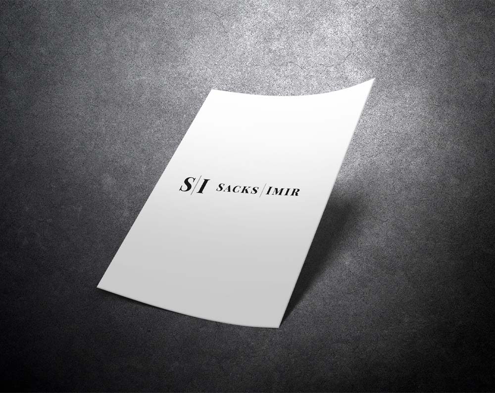 law firm logo design displayed on paper