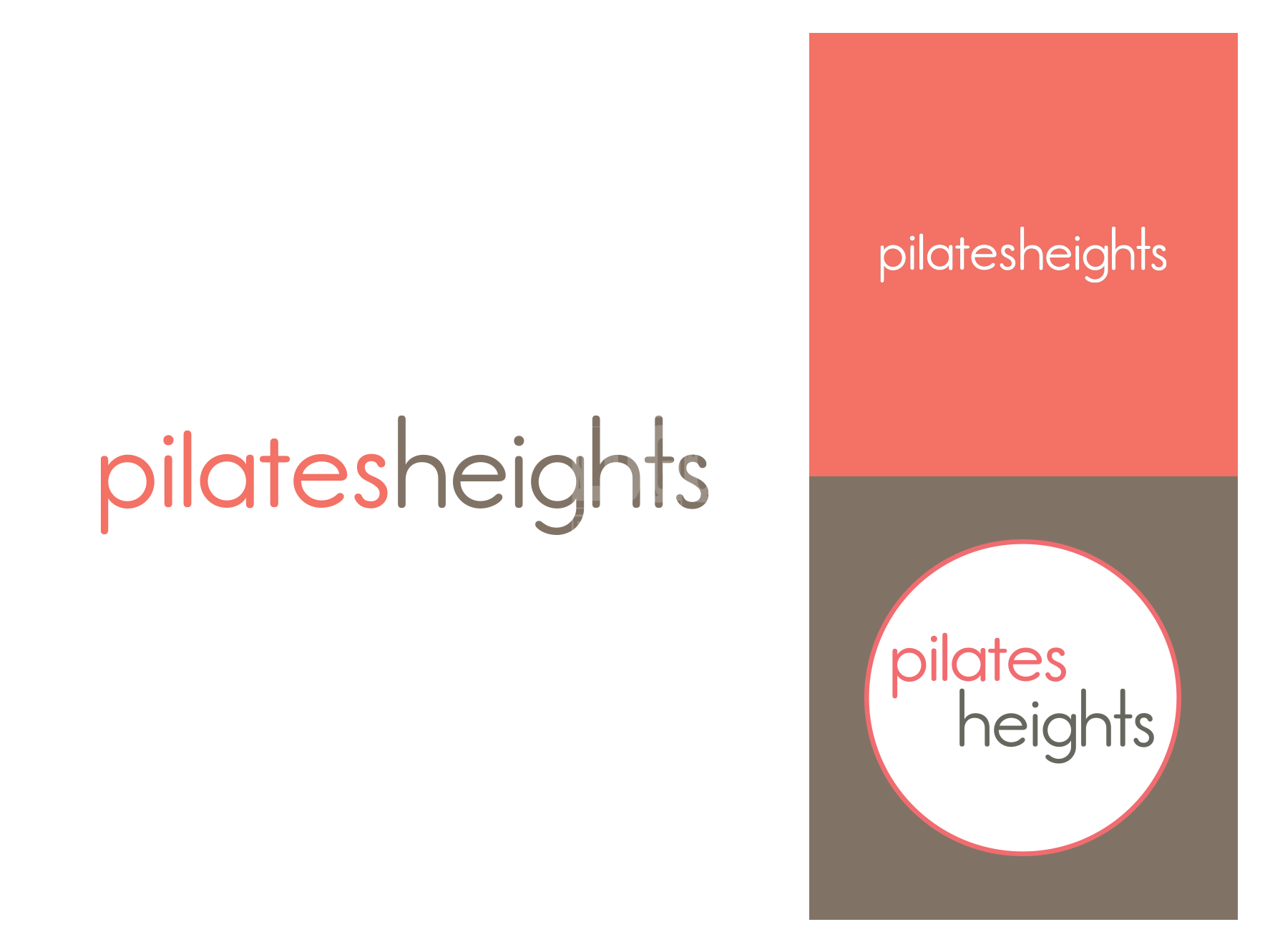 Logo system for pilates studio