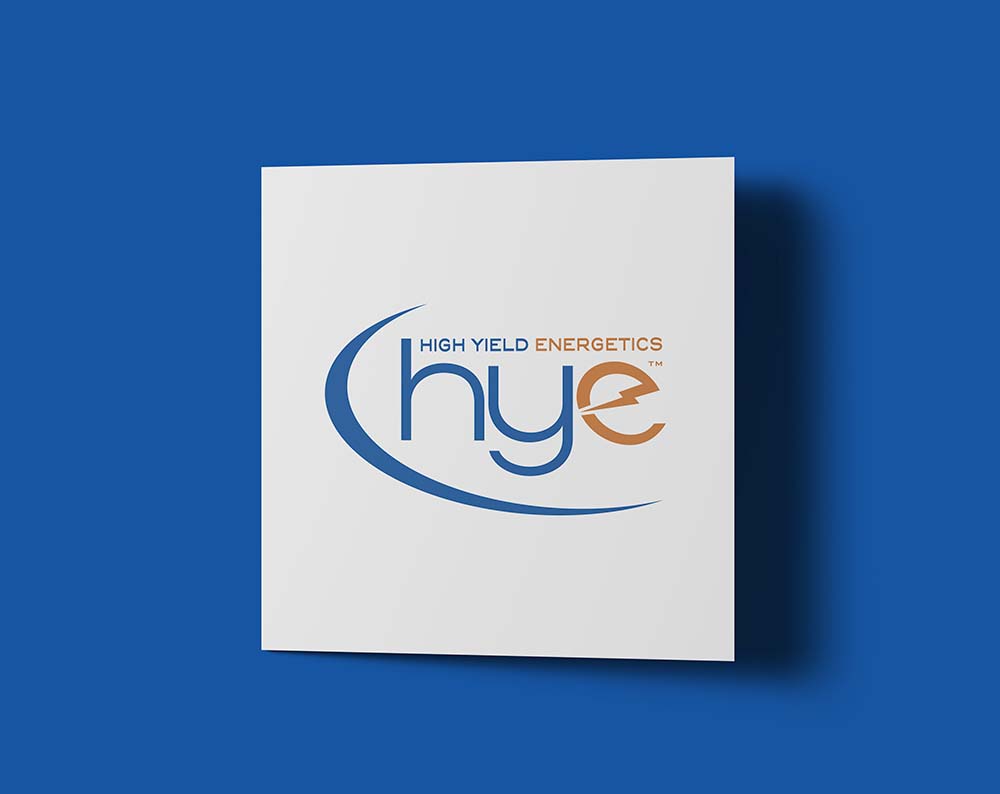 energy company logo design displayed on a paper