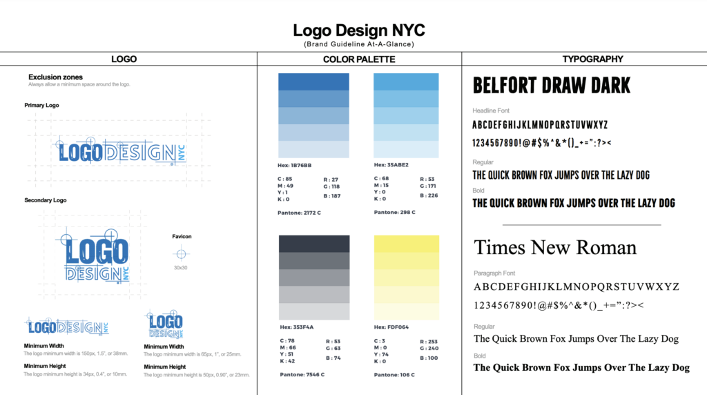 Logo Design NYC's Visual Brand Guide