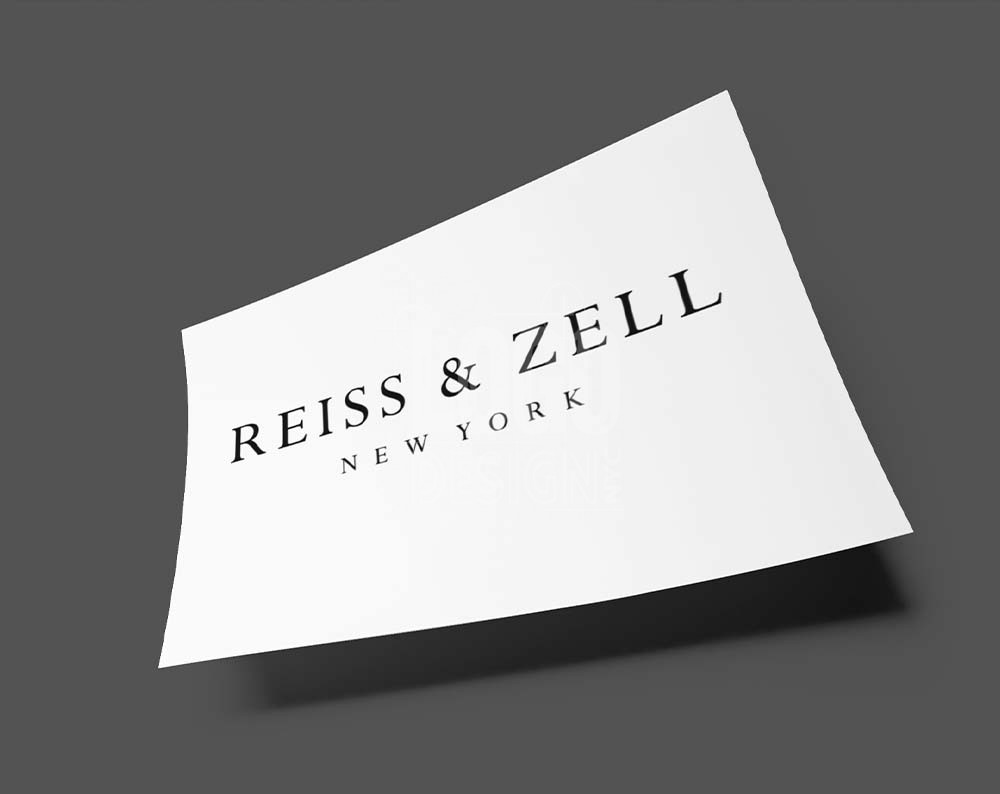 jewelry store logo design displayed on paper