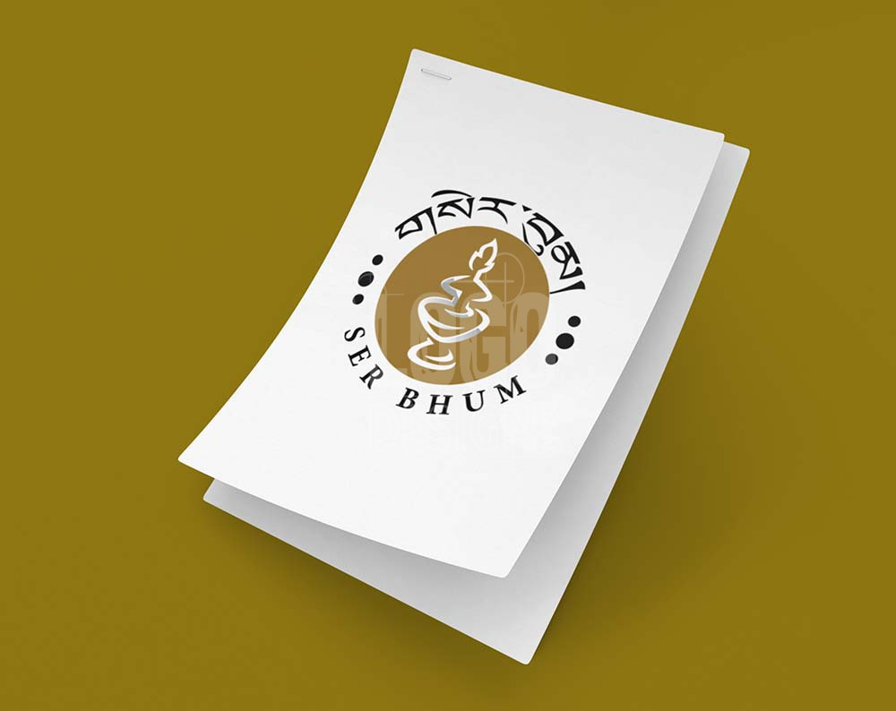 Brewery logo design displayed on paper