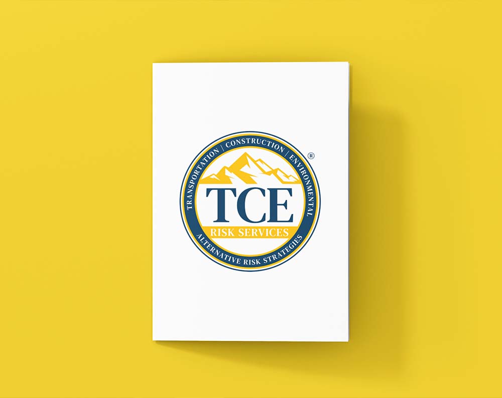 Financial logo design displayed on a piece of paper