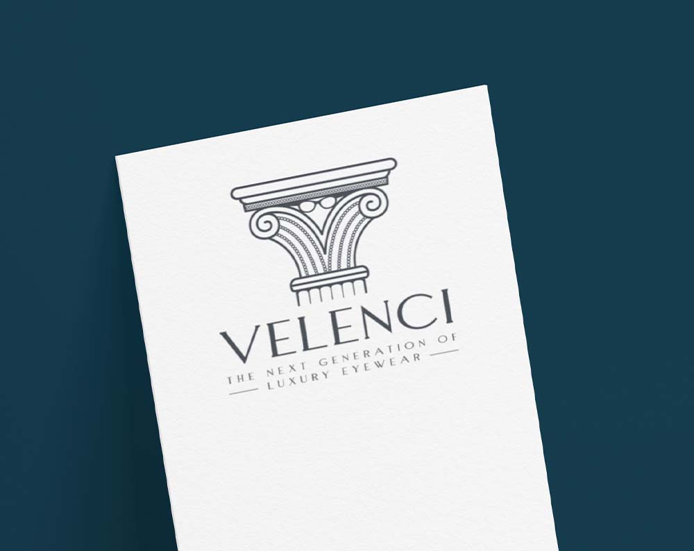Fashion logo design displayed on a piece of paper