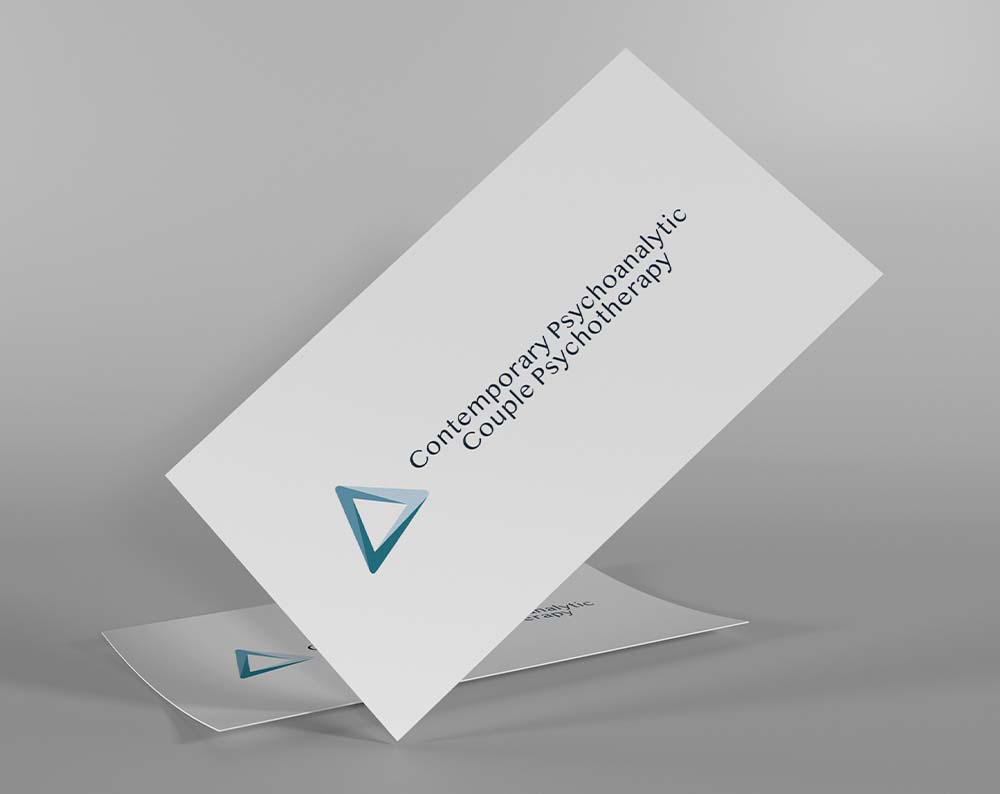 Psychotherapist logo on a business card