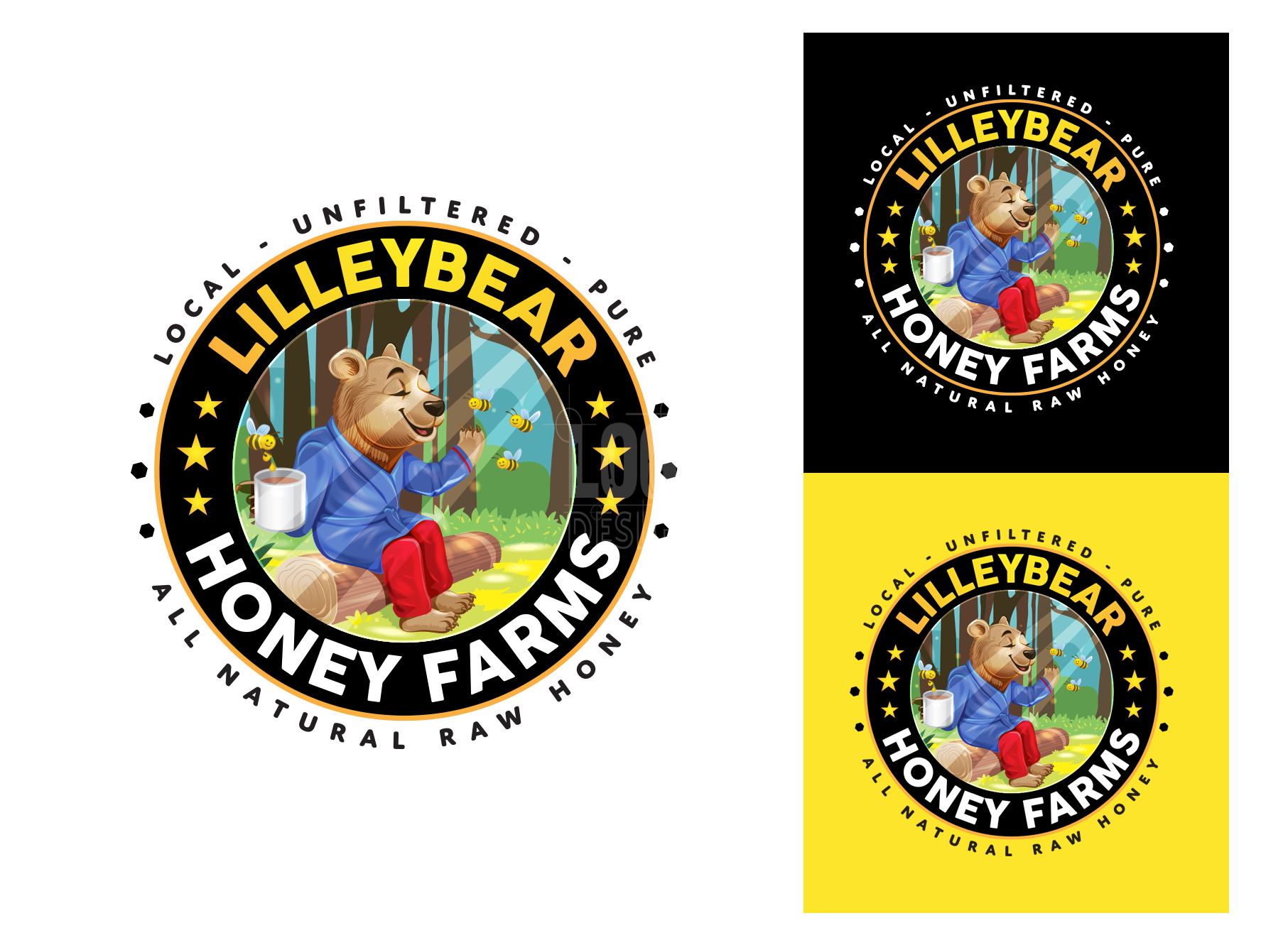 Honey Farm Logo Design