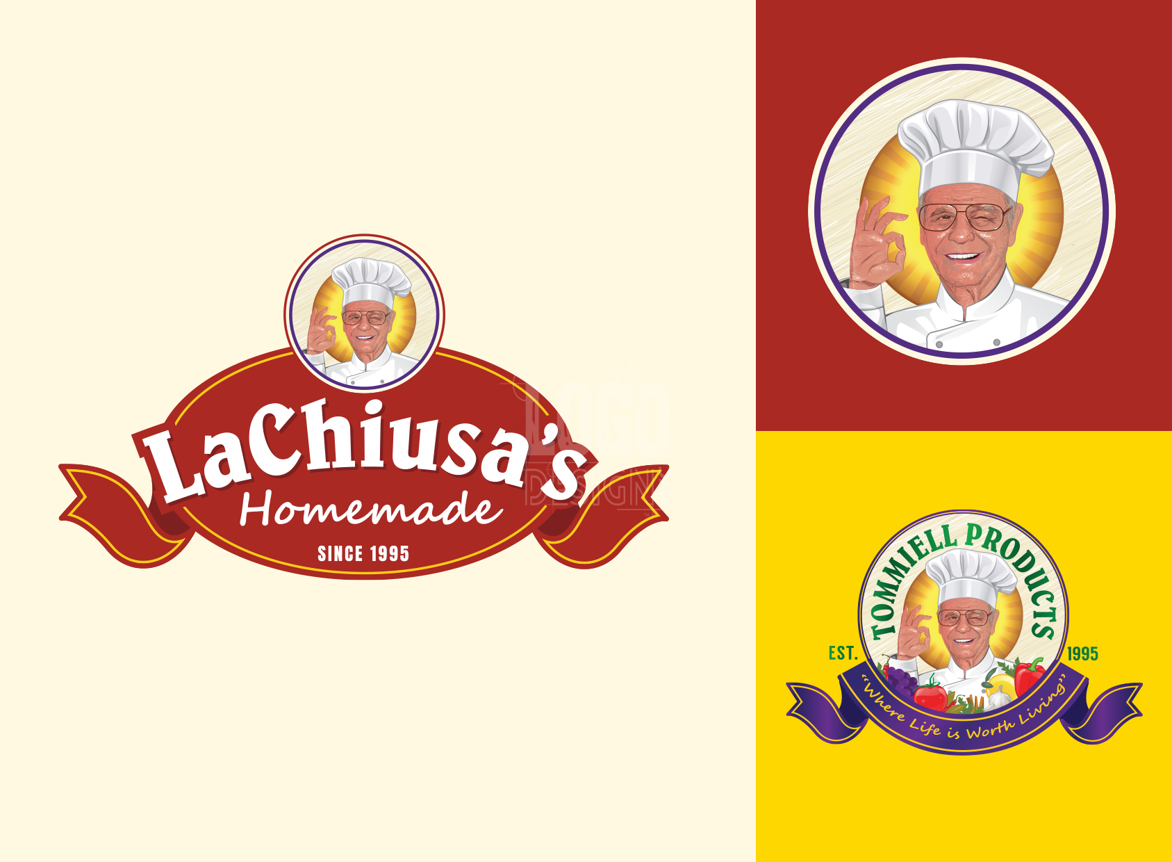logo system for pasta sauce brand
