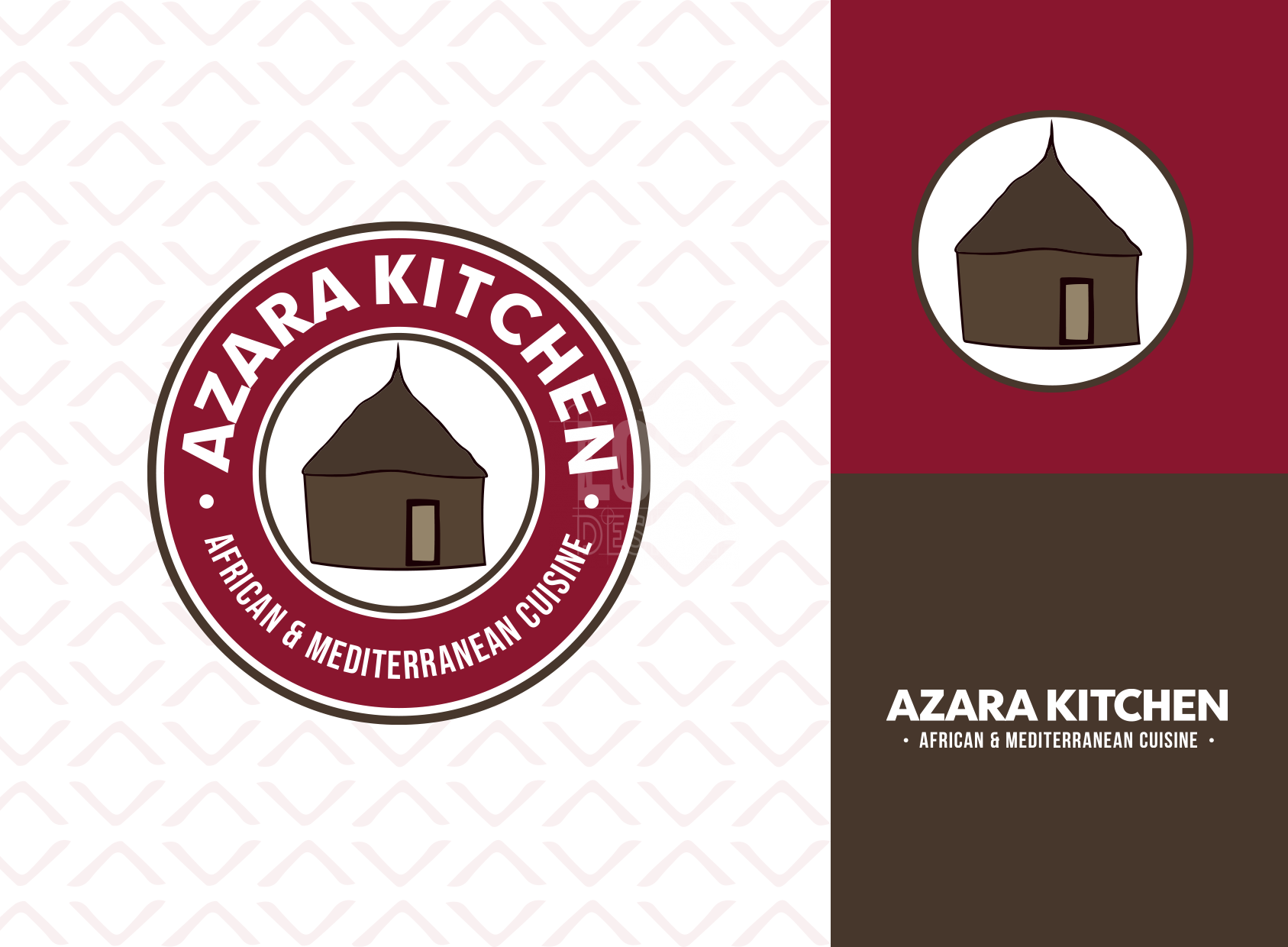 logo system for a west african restaurant
