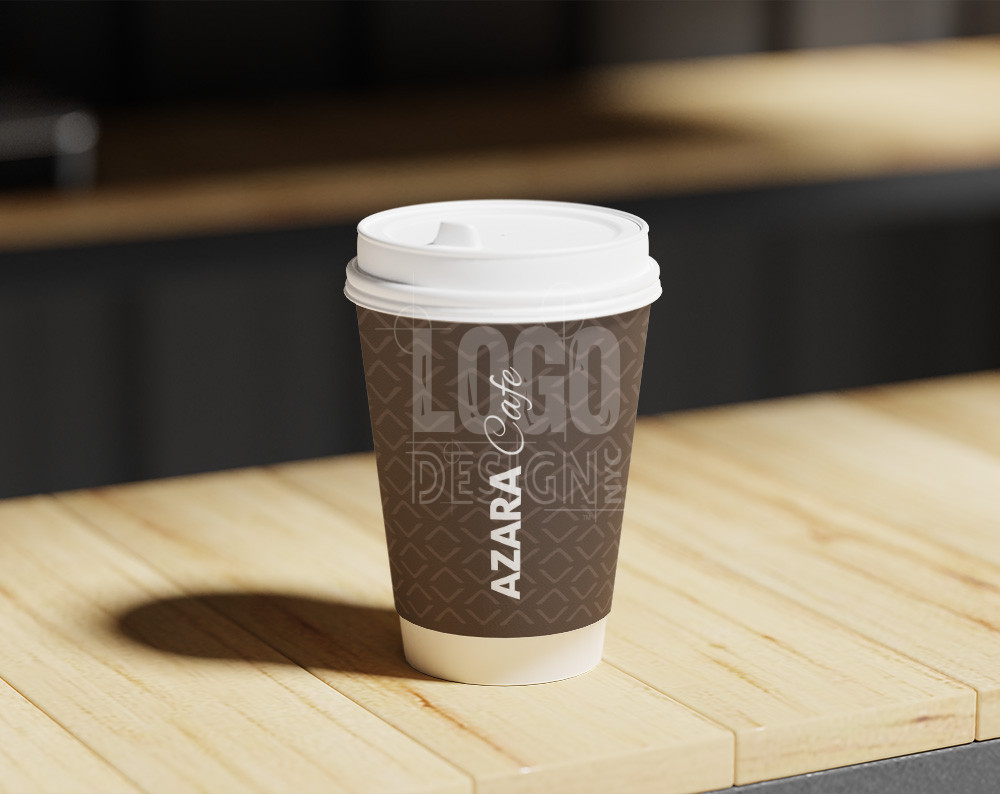 Coffee cup logo displayed on cup
