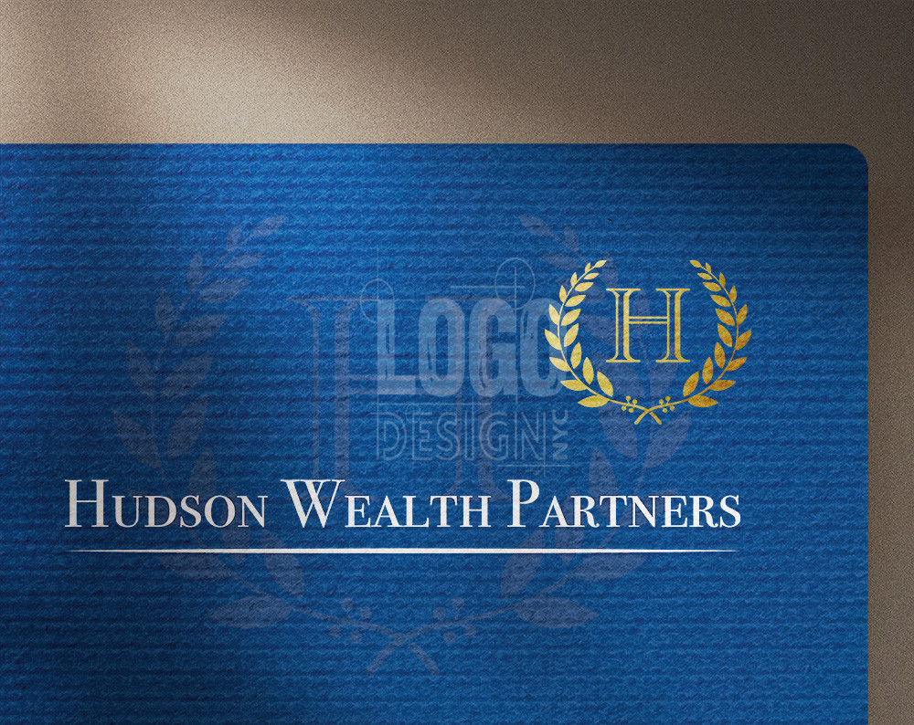 wealth partner logo design displayed on paper