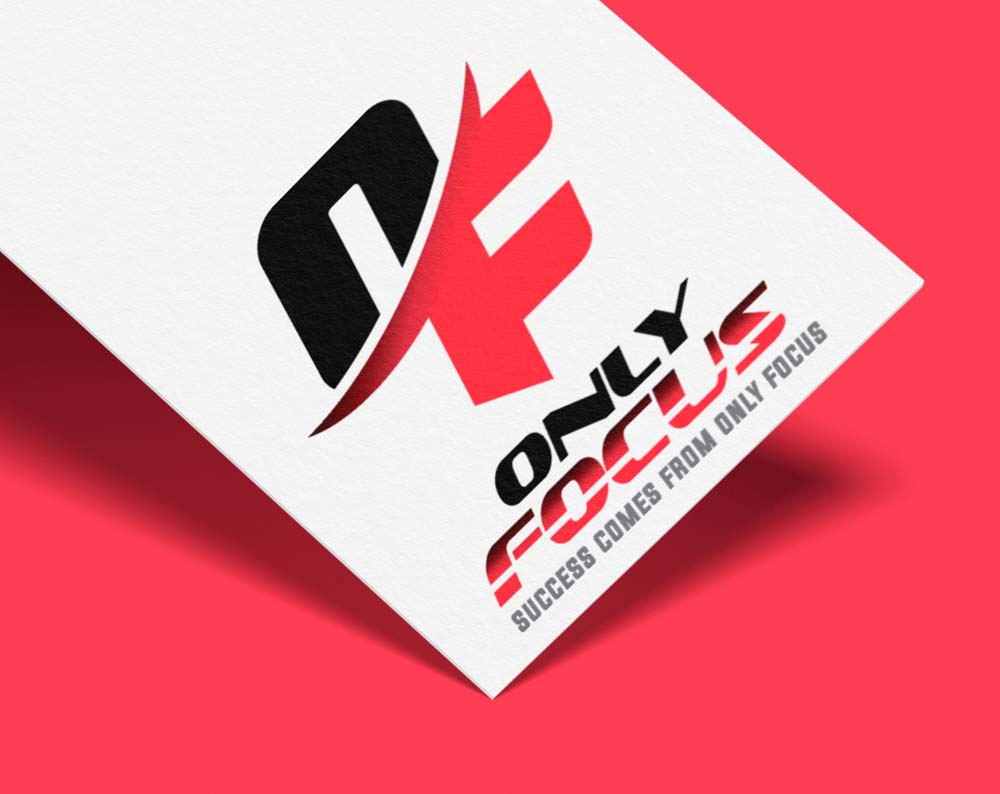 logo mockup for gym on paper