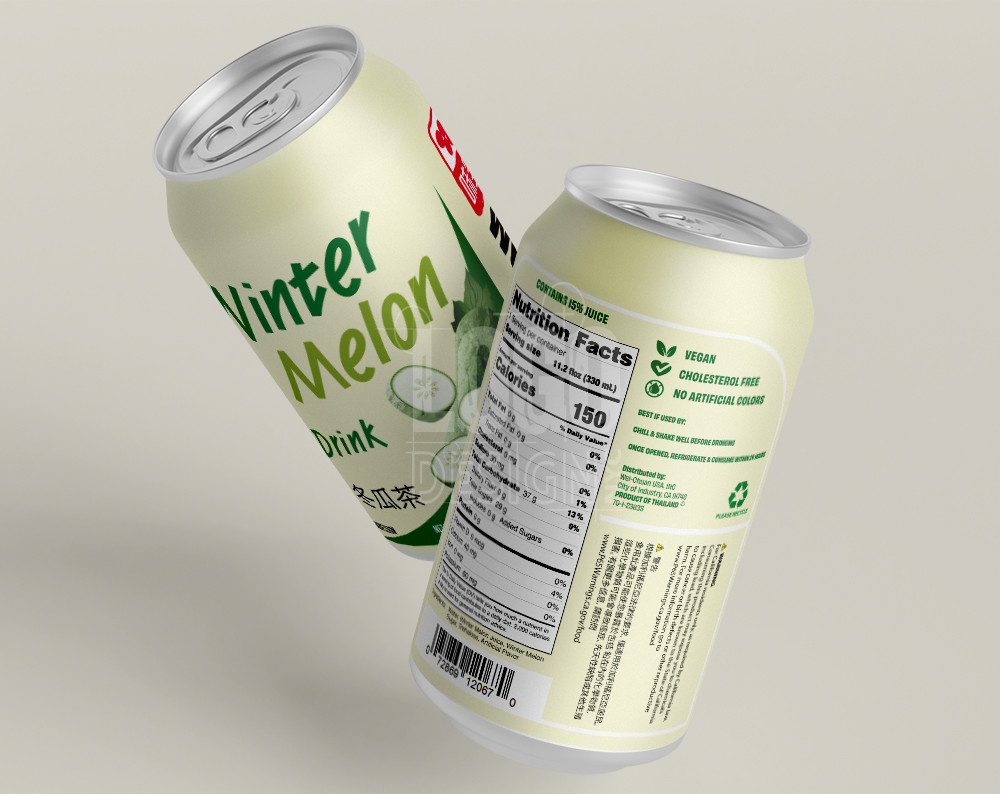 drink can label design example