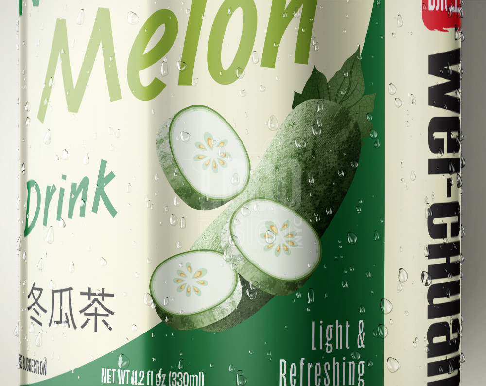 drink can label design artwork example
