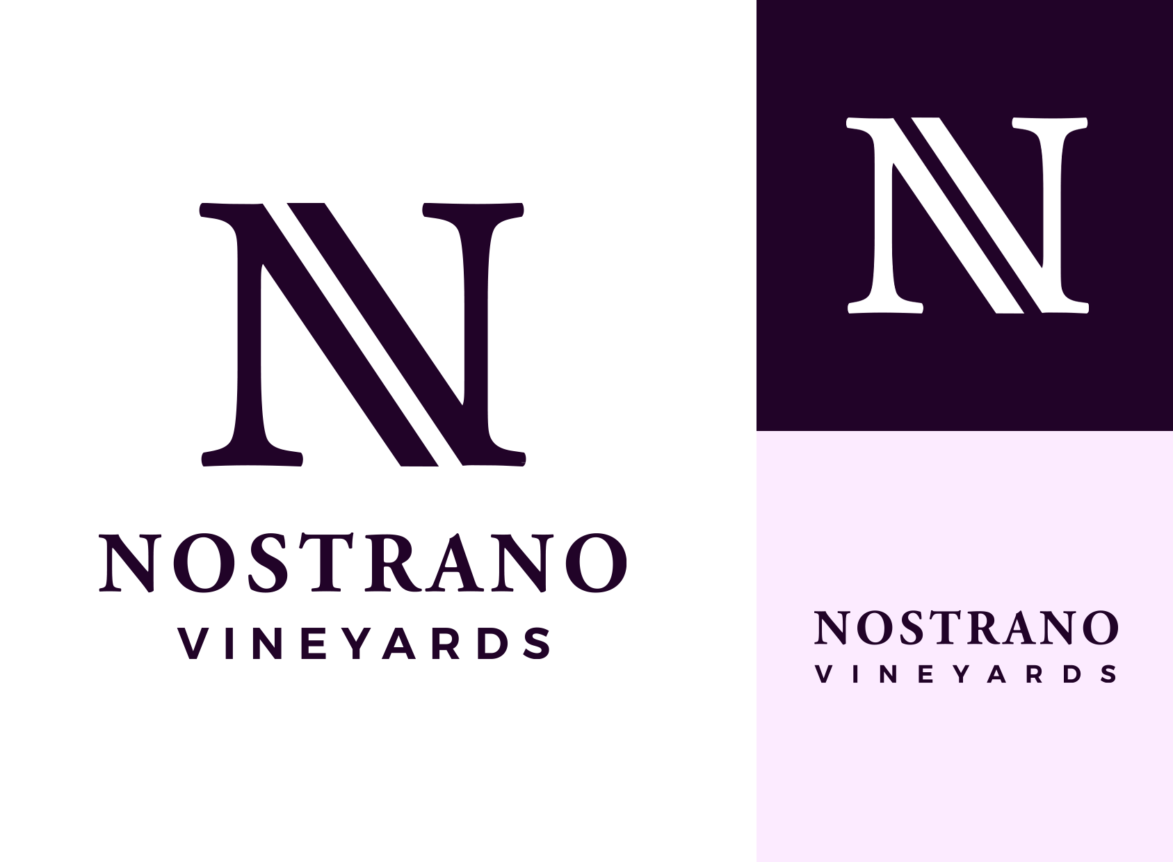 Logo system for Nostrano Vineyards